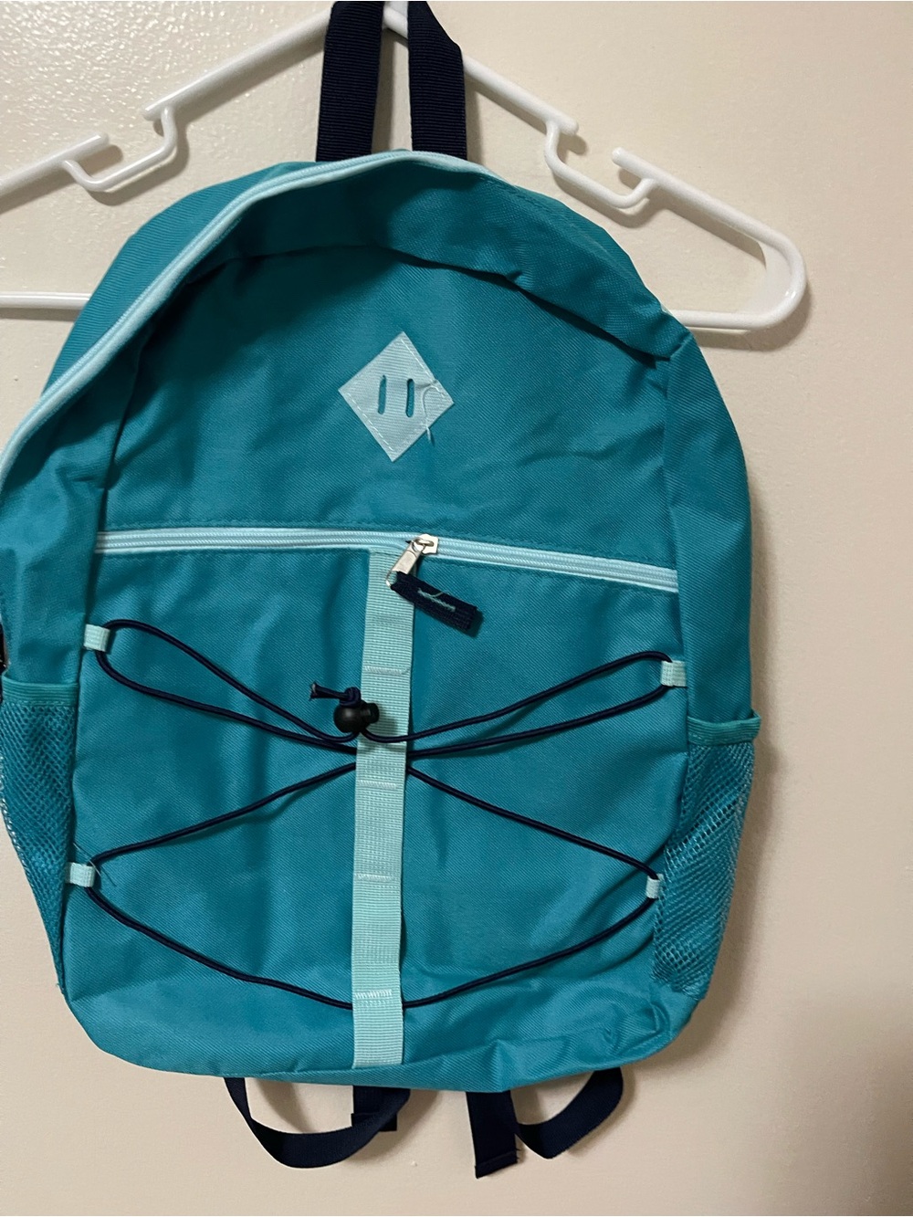 Moda Teal Kids Backpack with Front Bungee and Mesh Pockets